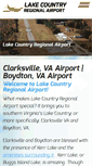 Mobile Screenshot of lakecountryregionalairport.org