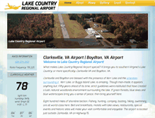 Tablet Screenshot of lakecountryregionalairport.org